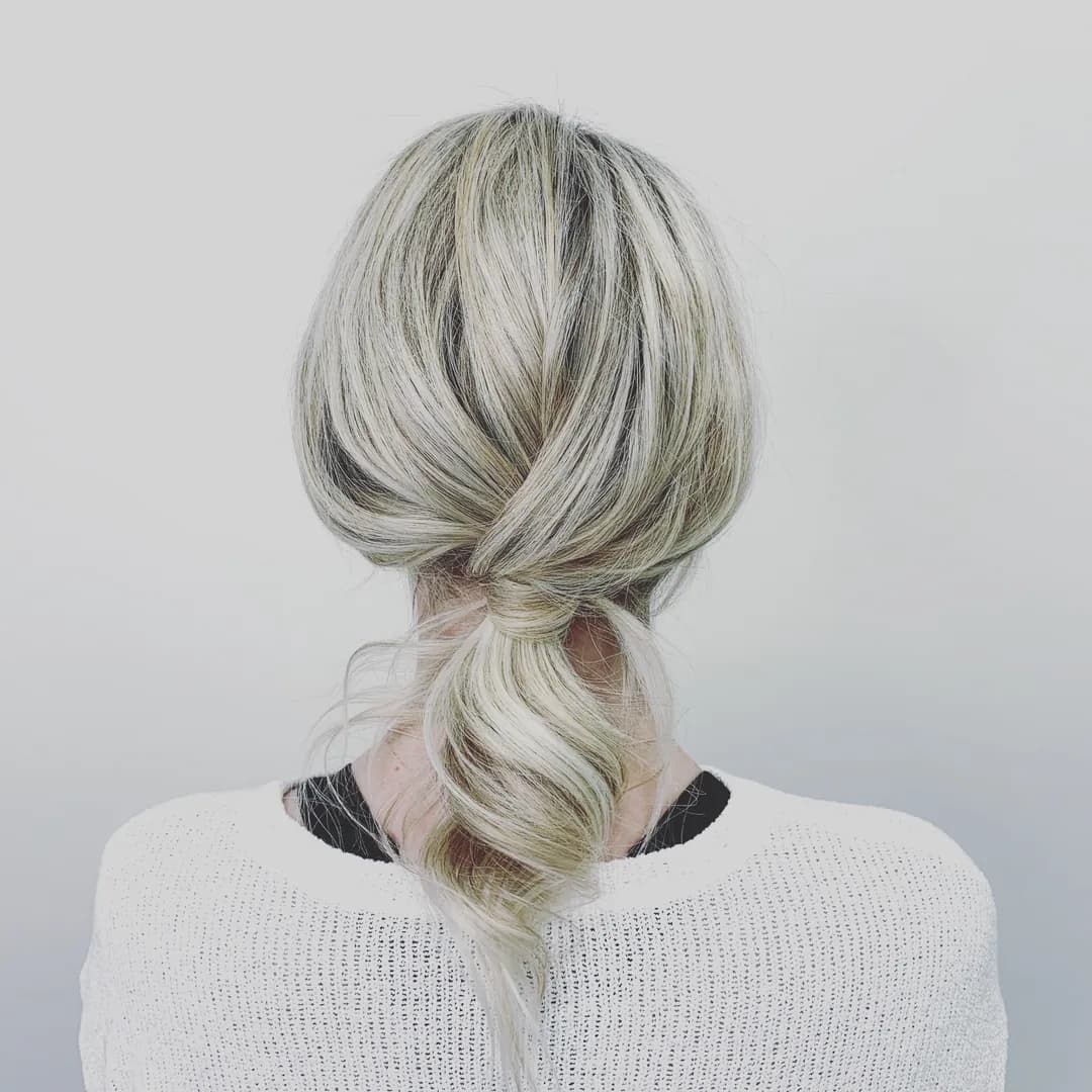 Before and after hair color correction in Powell, Ohio at Muse Hair Studio